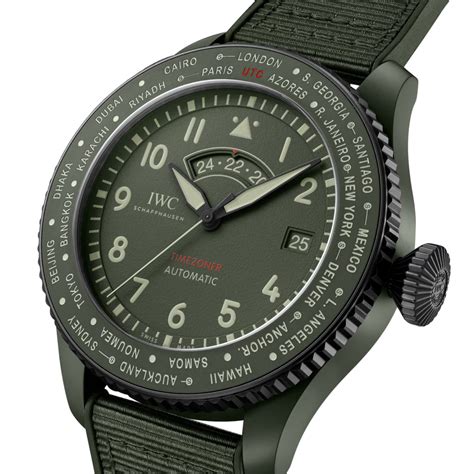 iwc timezoner top gun|iwc woodland watch.